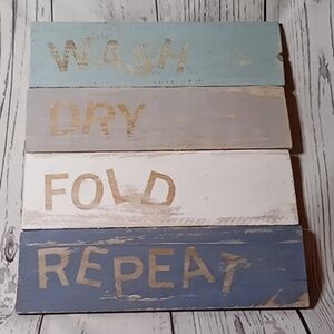 Wood Laundry Sign